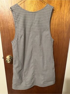 Olive Green Plaid Dress